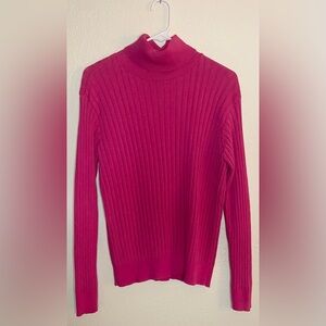 Pierre Cardin Fuchsia Ribbed Sweater